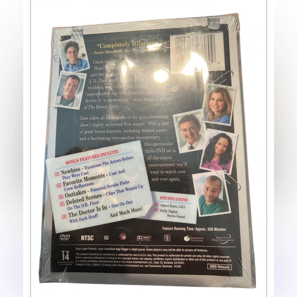 Scrubs Complete‎ First Season DVD Factory Sealed 3 Disc Set TV Series